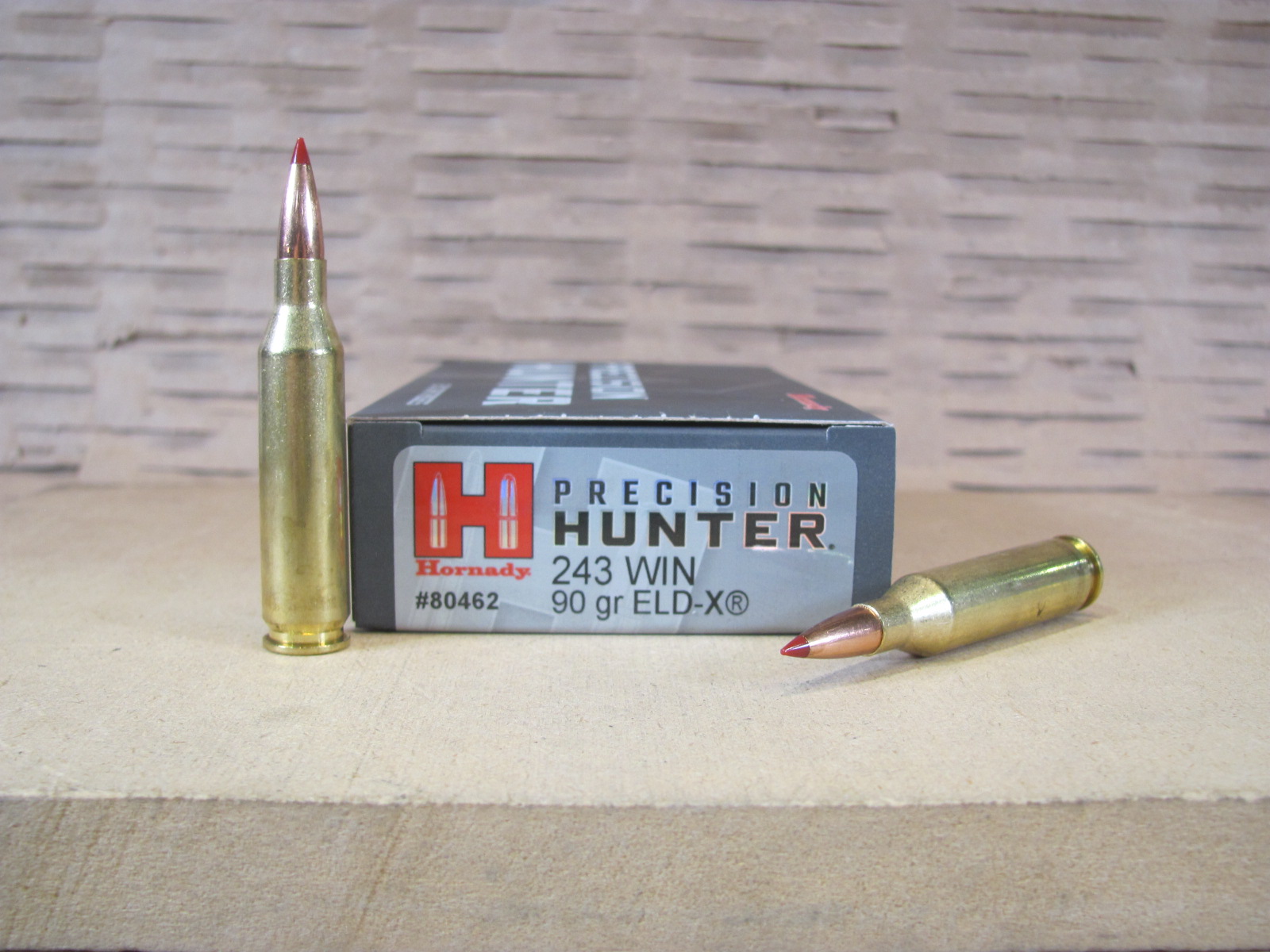 200 Round Case – 243 Win 90 Grain ELD-X Hornady Precision Hunter Ammo – 80462