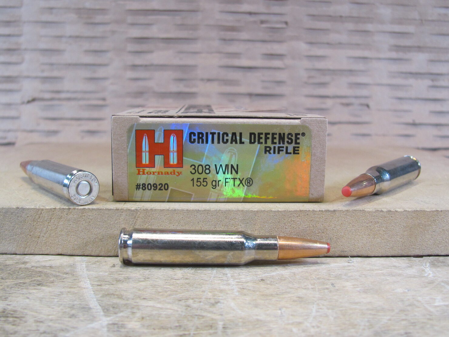 200 Round Case – 308 Win 155 Grain FTX Hornady Critical Defense Rifle Ammo – 80920