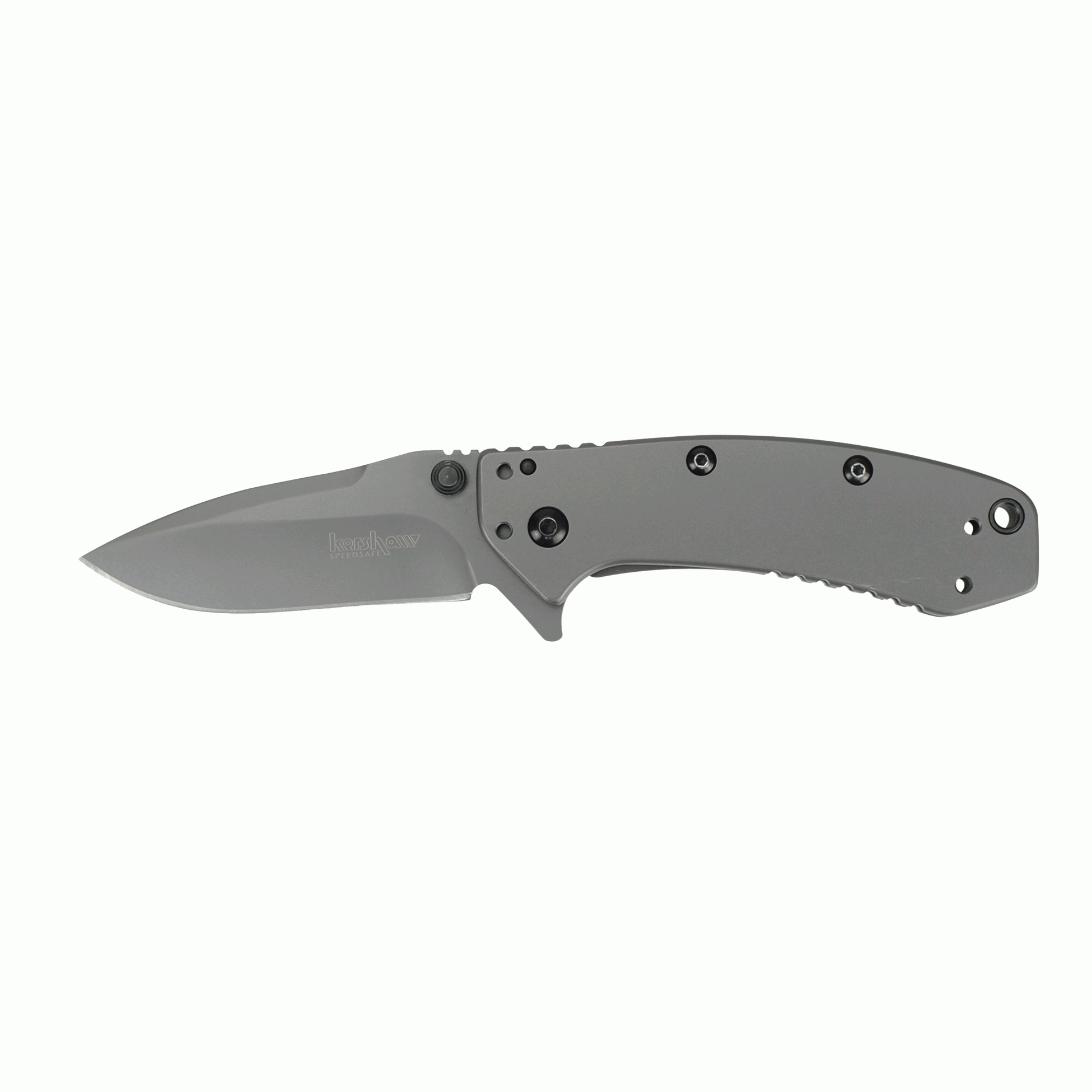 Kershaw CRYO Drop Point Folding Pocket Knife, Gray - 1555TIX