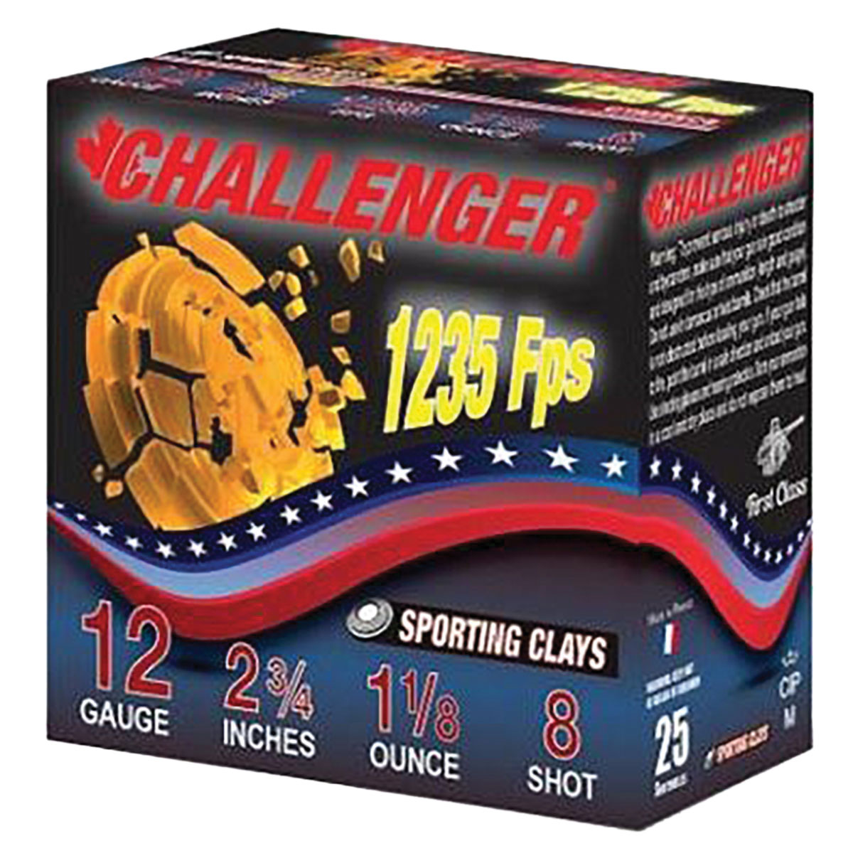 Challenger Sporting Clay 12 Gauge 2-3/4" #8 1-1/8 Ounce 250rds Case