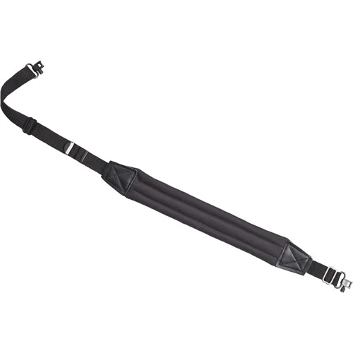DELUXE PADDED RIFLE SLING - BLACK, 1", WITH SWIVELS