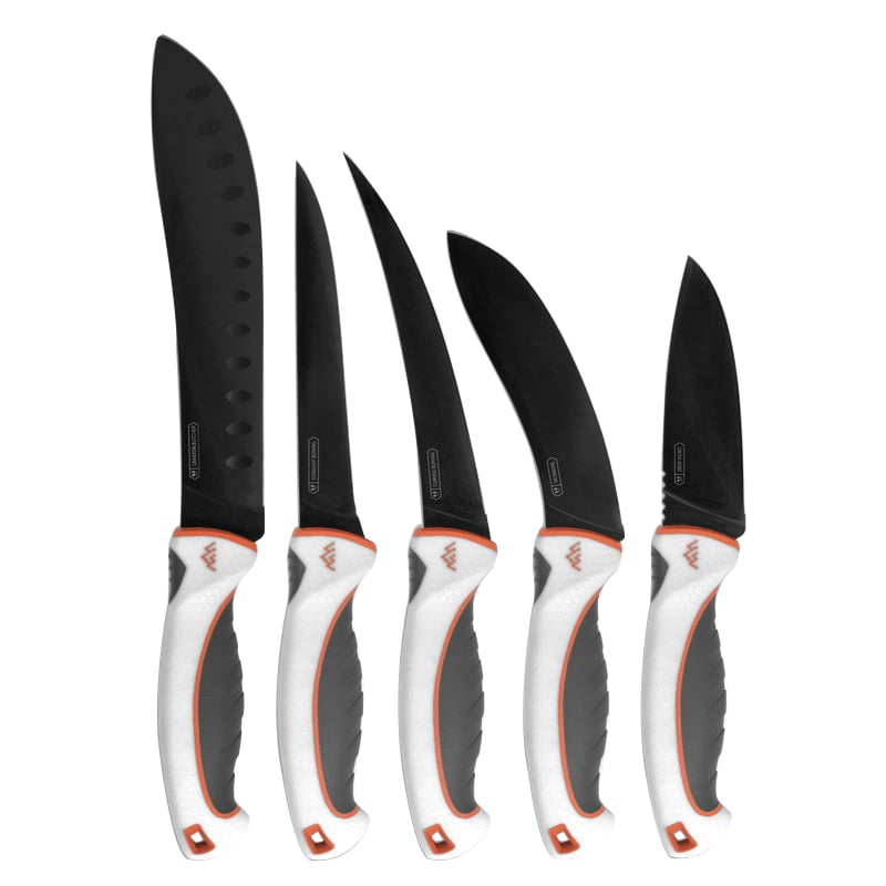 Outdoor Edge Knives Ergomax 6-Piece Professional Grade Processing Knife Set