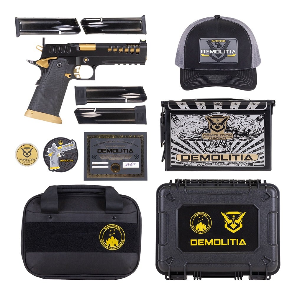 Watchtower Demolitia Limited Edition Elite Package 9mm 5" 20rds, Black