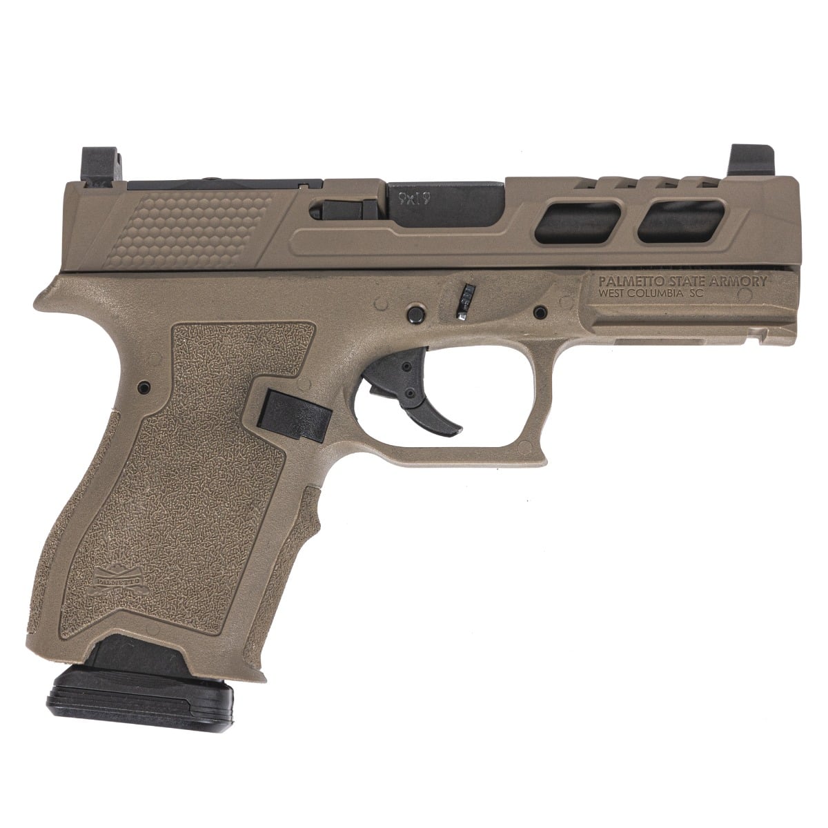 PSA Dagger Compact 9mm Pistol With SW6 RMR Slide & Non-Threaded Barrel, FDE
