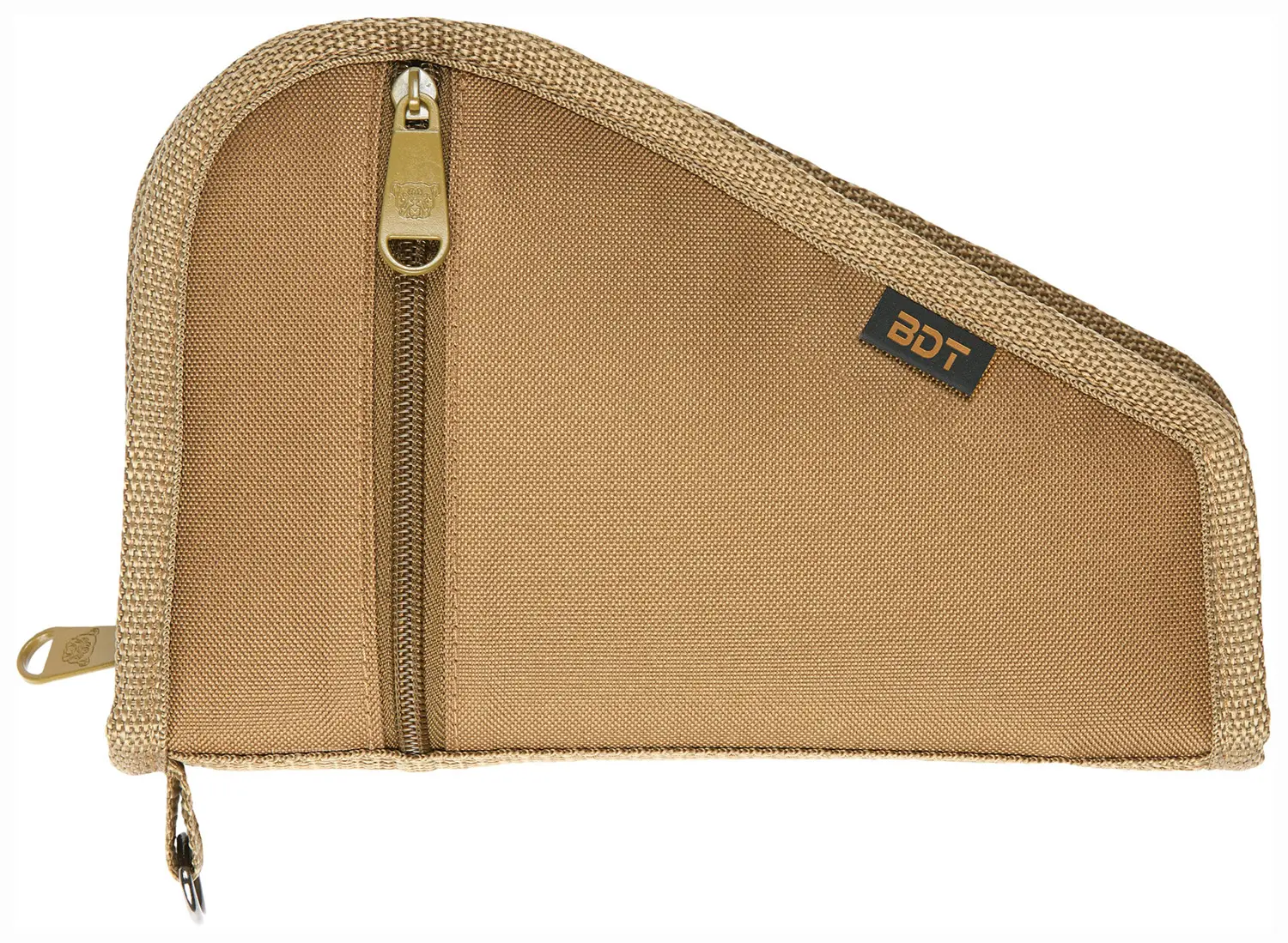 Bulldog BDT619T Deluxe Pistol Case With Pocket Sleeve, Tan Water-Resistant Outer Shell, Impact-Resistant Padding, Heat-Resistant Quilted Lining 9"L x 6"H
