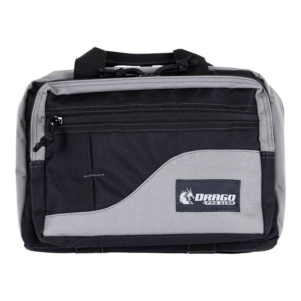 Drago Pro Gear Premier Double Pistol Case - Black/Gray