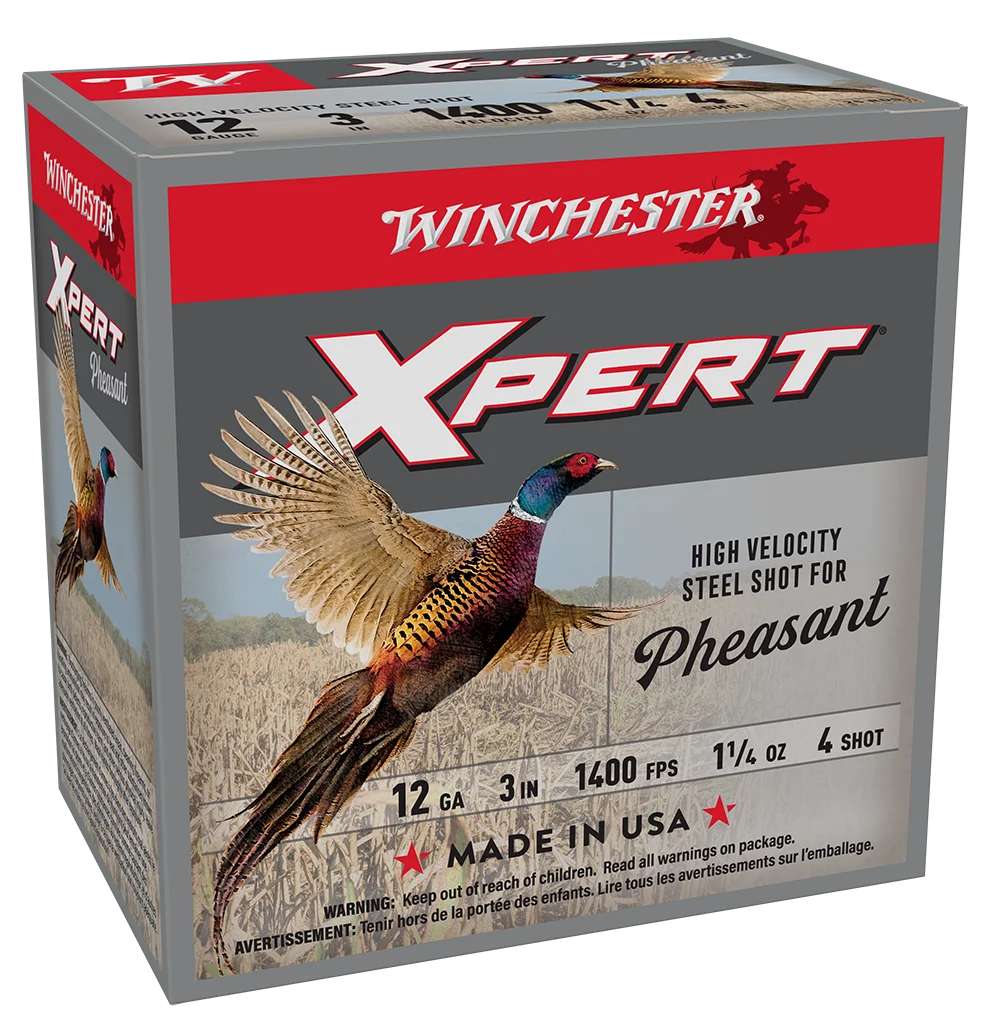 WINCHESTER SUPER X XPERT PHEASANT 12 GA 3" #4 HV 1-1/4 OZ LEAD FREE 25 RD/BX 10 BX/CS