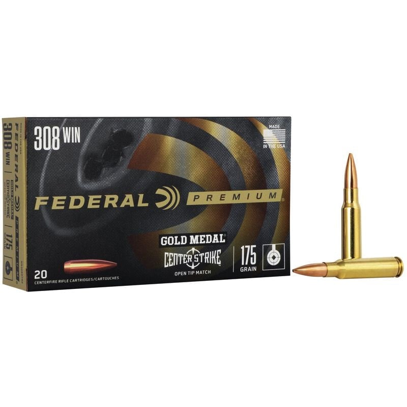 Federal Premium Gold Medal .308 Win 175 gr Ammo OTM - 20rds - GM308OTM2