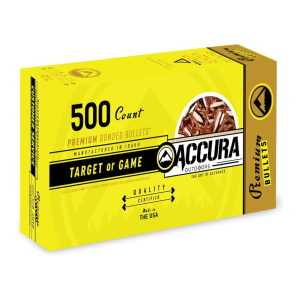 Accura-Bullets-Llc Accura Premium Powerbond Bullets 9mm .356" 115 gr RN 500/ct
