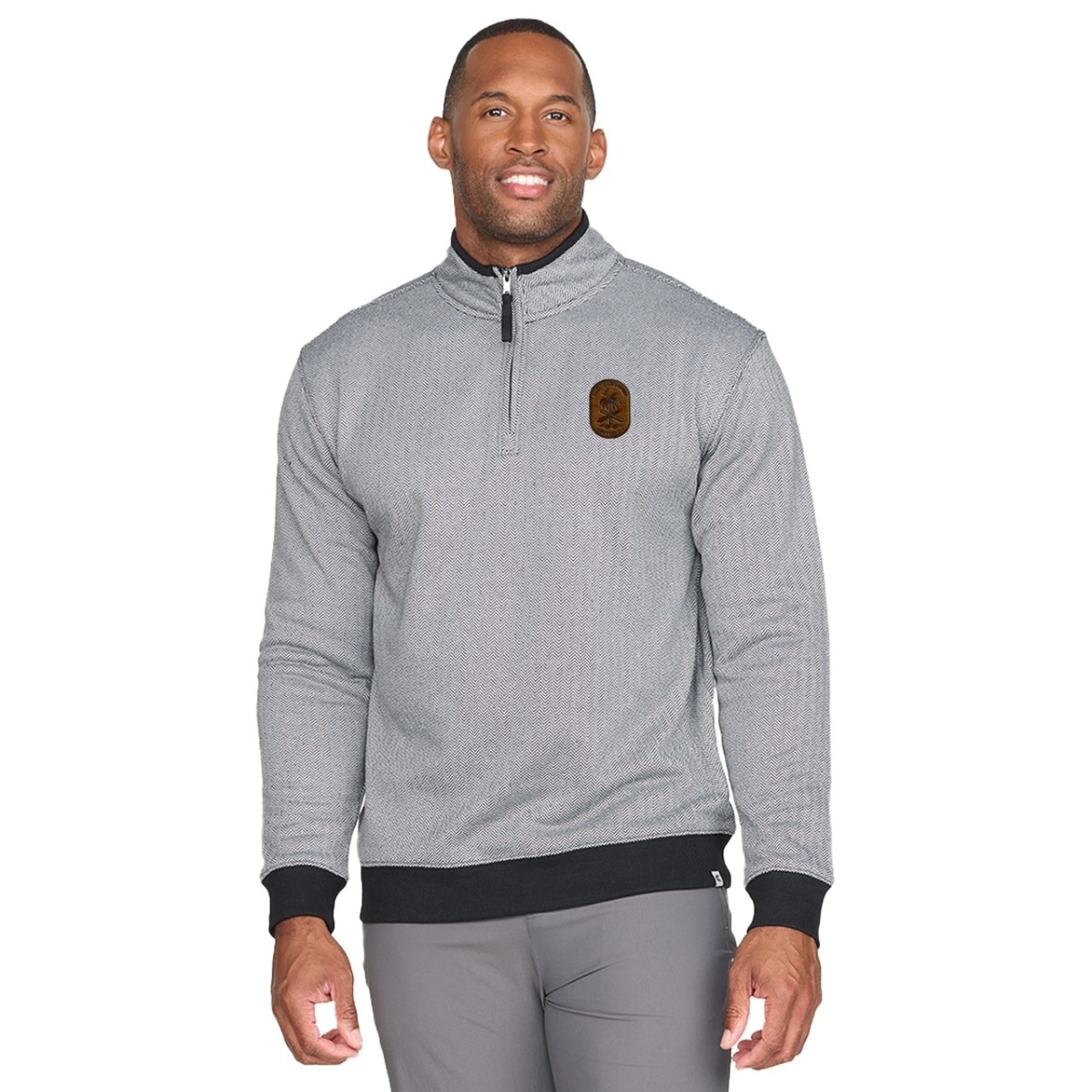 PSA Wade 1/4 Zip Jacket, Black - Medium