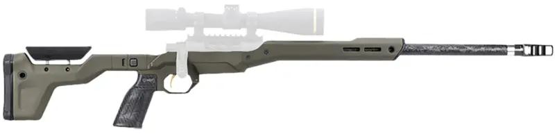 Mdt Sporting Goods Inc 107837CKG HNT26 Chassis System Cobalt Green Fits Howa 1500 SA/ Weatherby Vanguard Compatible w/ AICS Mags Short Action Standard