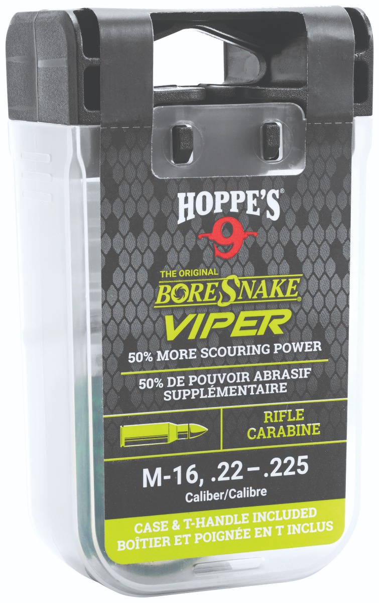 Hoppe's BoreSnake Viper Den Bore Cleaning Rope, M-16/.22 to .223 Rem/5.56 - 24011VD
