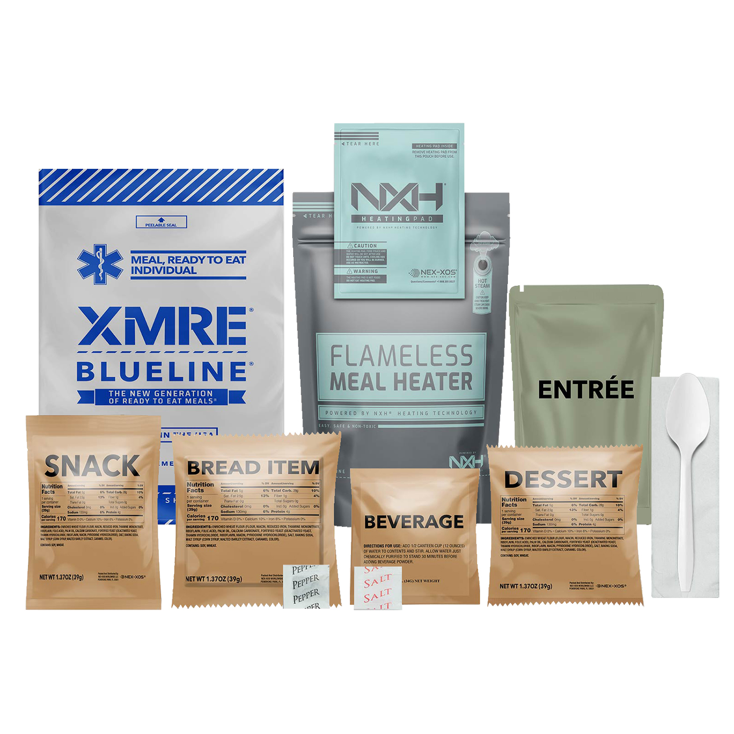 Xmre Blue Line Meals -12 Pack - Heaters Without Heaters