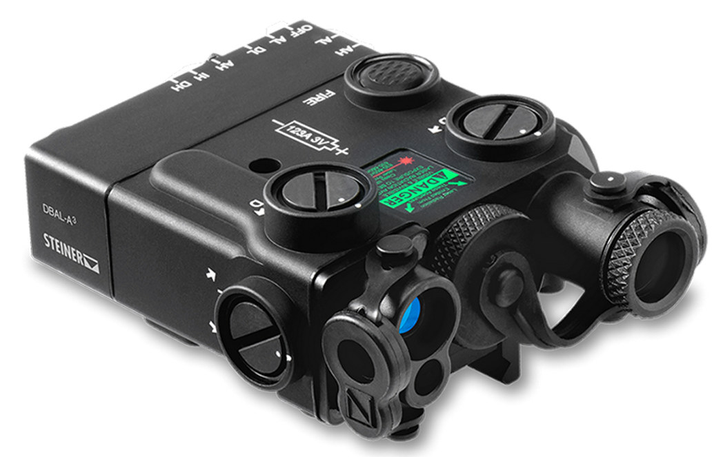 Steiner DBAL-A3 Dual Beam Aiming Laser Green Laser, Black - 9008-B