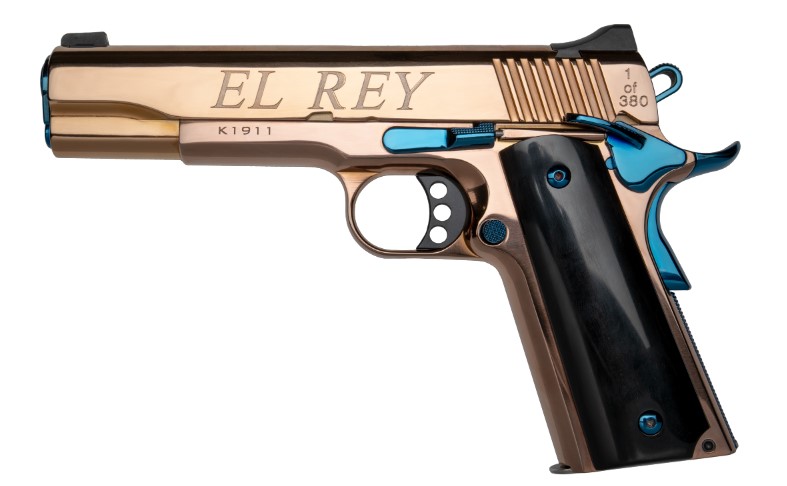 Kimber 1911 El Rey 38Super Pistol Rose Gold Engraved
