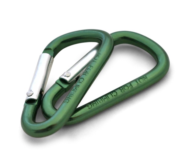 Coghlan's 4mm Mini Carabiner Set of 2, Green - 2512