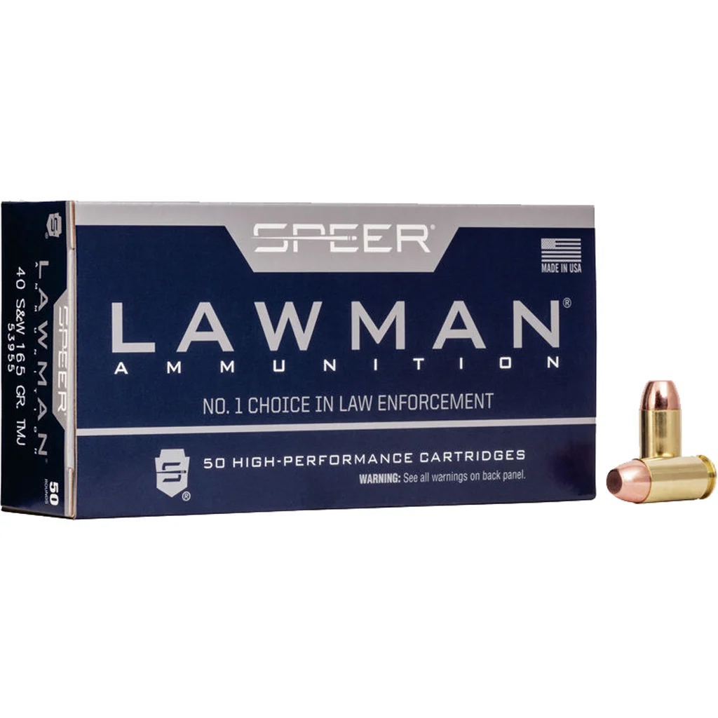 Speer Lawman Pistol Ammo 40 S 165 gr. TMJ 50 rd.