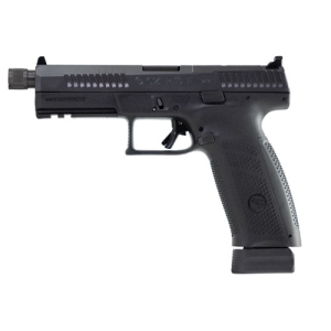 CZ-USA P-10 F 9mm 5.1" 21rd Optic Ready Pistol w/ Threaded Barrel & Suppressor Height Sights - Black