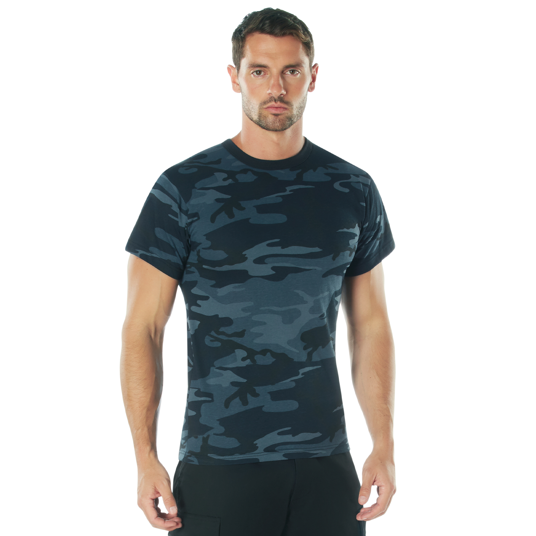 Rothco Camo T-Shirt - Midnight Blue Camo, Medium