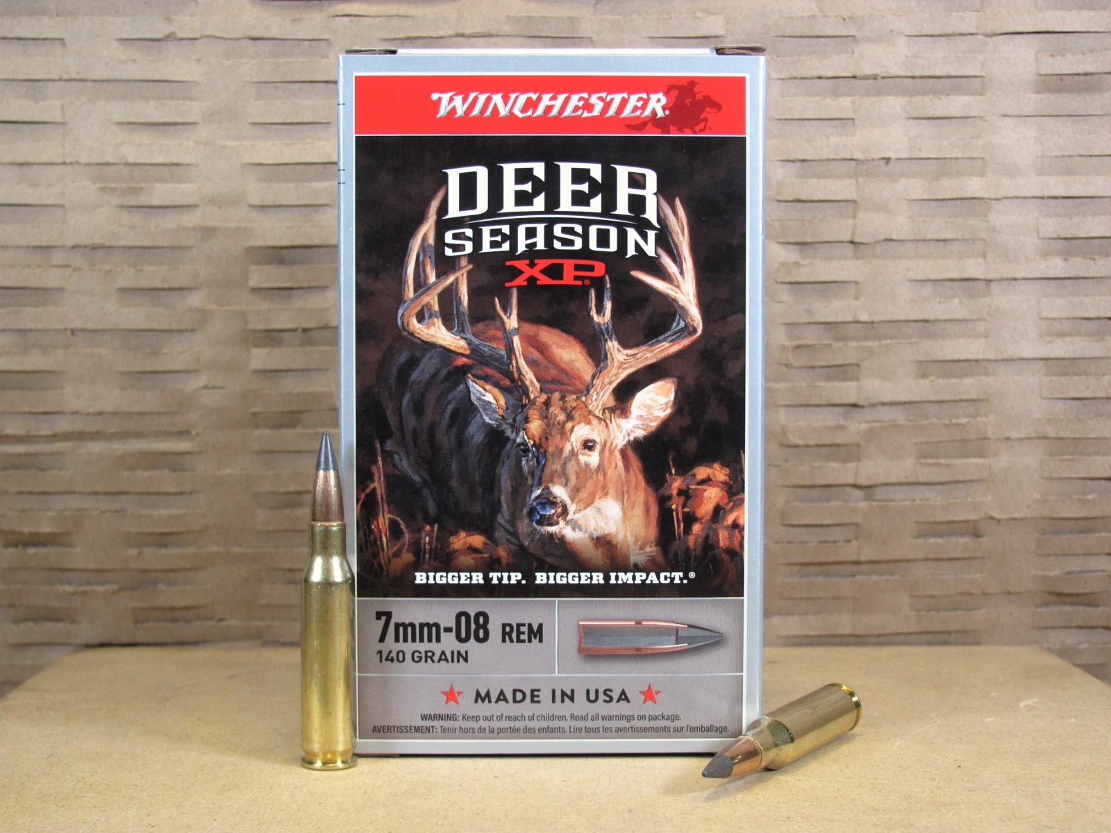 200 Round Case of – 7mm-08 Rem 140 Grain Winchester Dear Season XP Extreme Point Ammo – X708DS