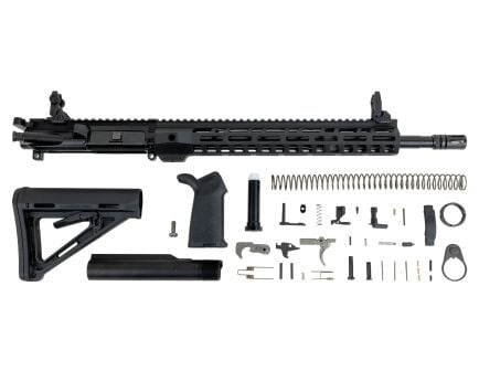 PSA AR-15 Rifle Kit 5.56 16" Nitride 1:7 Mid-Lgth 13.5" LTWT M-Lok MOE w/ MBUS Sights