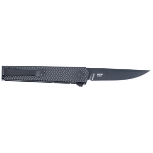 Colombia-River-Knife-Tool CRKT CEO Microflipper Folding Knife 2-3/10" Drop Point Blade Black