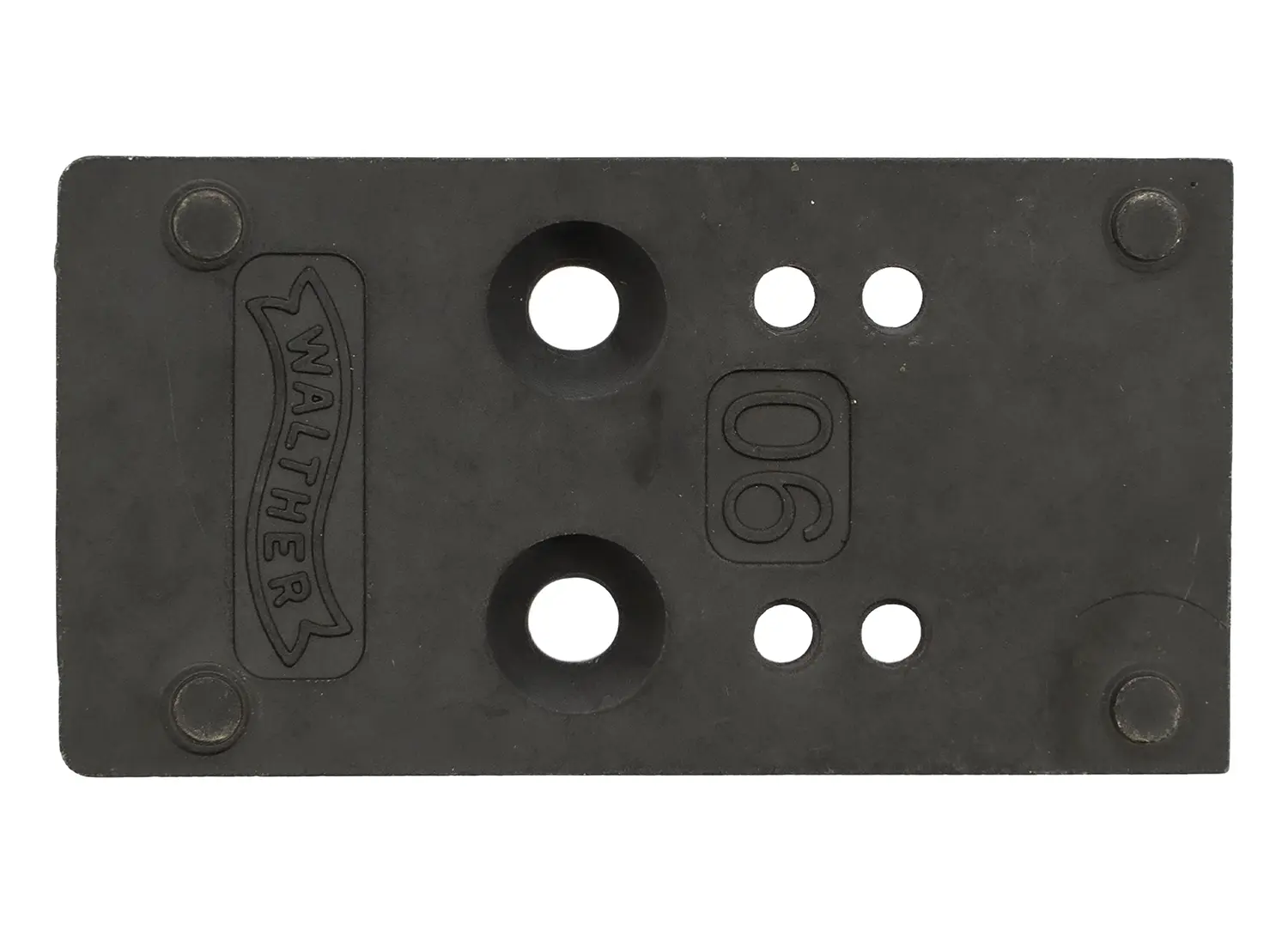 Walther Arms 5136197 Optic Plate Black Steel Fits Walther PDP 2.0