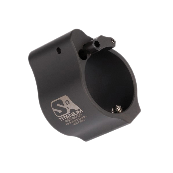 Superlative Arms Solid Set Screw Direct Impingement Adjustable Gas Block 0.936" x 1", Black