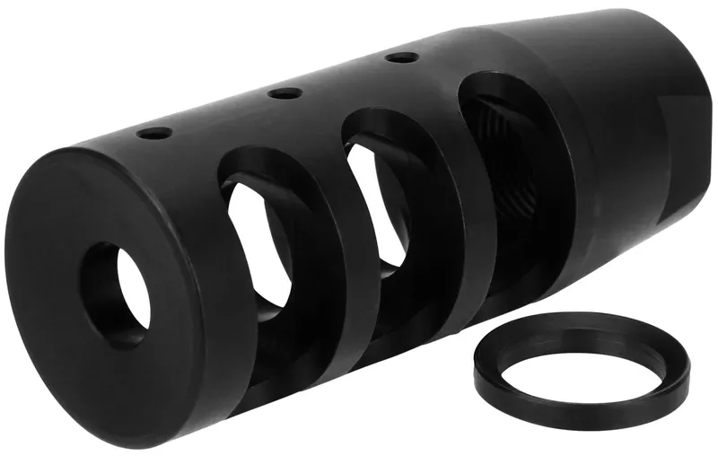 Tacfire 1/2-28 Compact Compensator, .223 Rem/5.56, Nitride Black - MZ1002-N