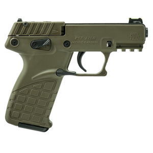 Kel-Tec P17, .22lr, 3.8 Threaded Barrel, 3- 16rd Magazines, OD Green, Pistol