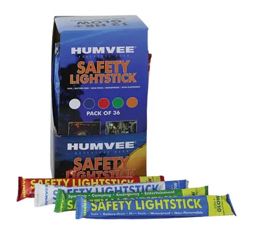 CAMP HMV-LS-6DB36 HUMVEE LIGHTSTICK 6IN 36 PCS