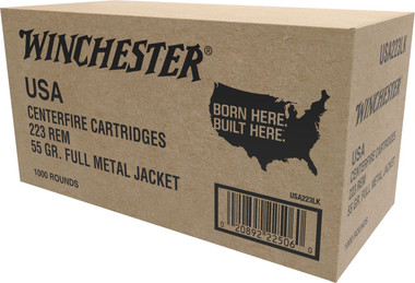 Winchester 223Rem 55 Gr. Full Metal Jacket Ammunition