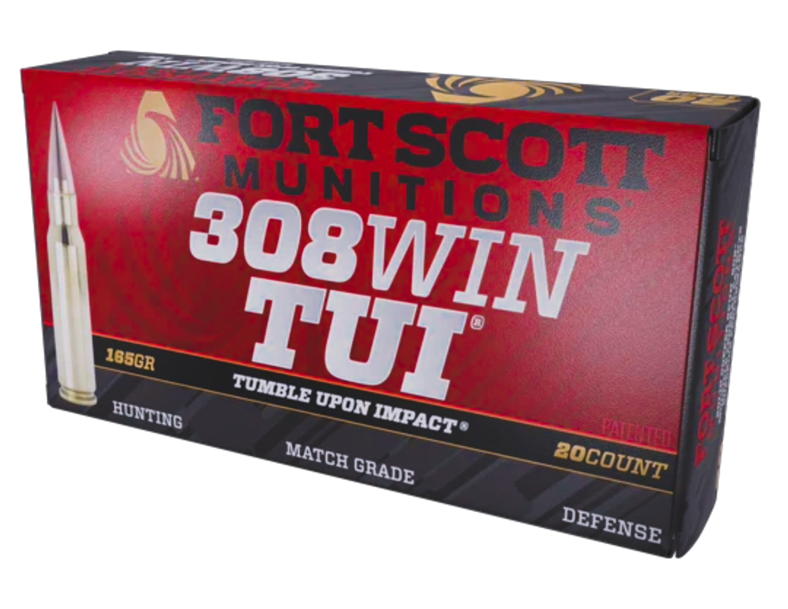 Fort Scott Munitions .308 Win. TUI 165GR SCS, 20rds - 308165SCV2