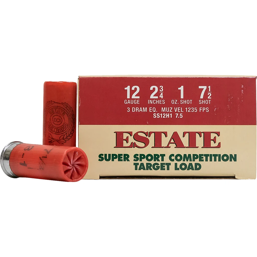Estate Super Sport Competition Target Load 12 ga. 2.75 in. 3 Dr. 1 oz 7.5 Shot 25 rd.