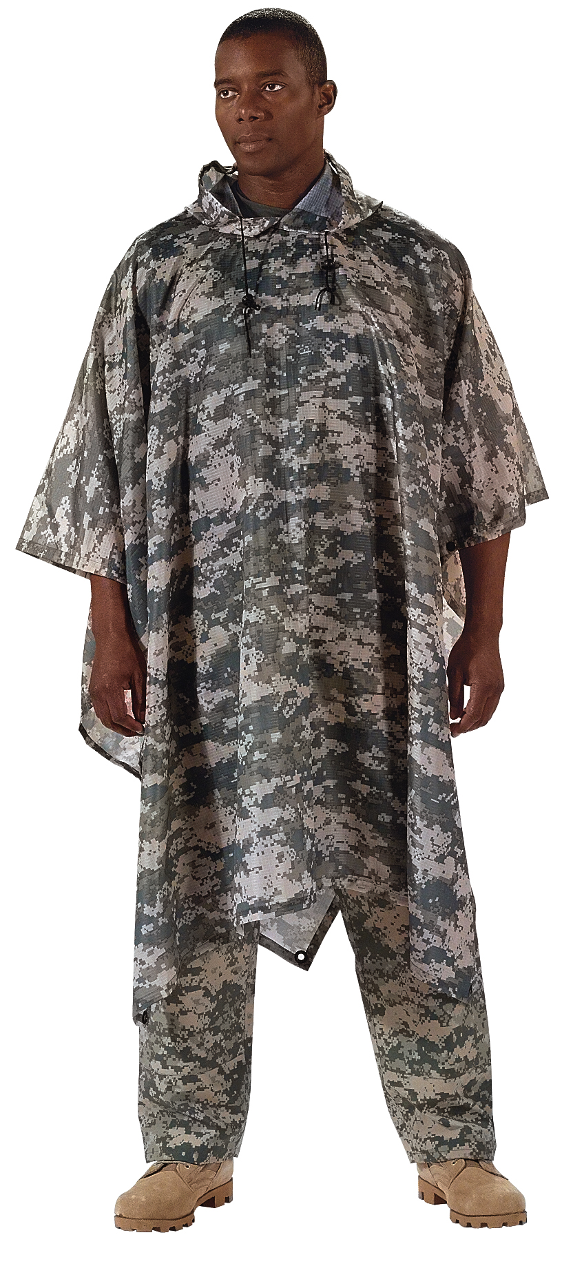 Rothco G.I. Type Rip-Stop Poncho - Acu Digital Camo