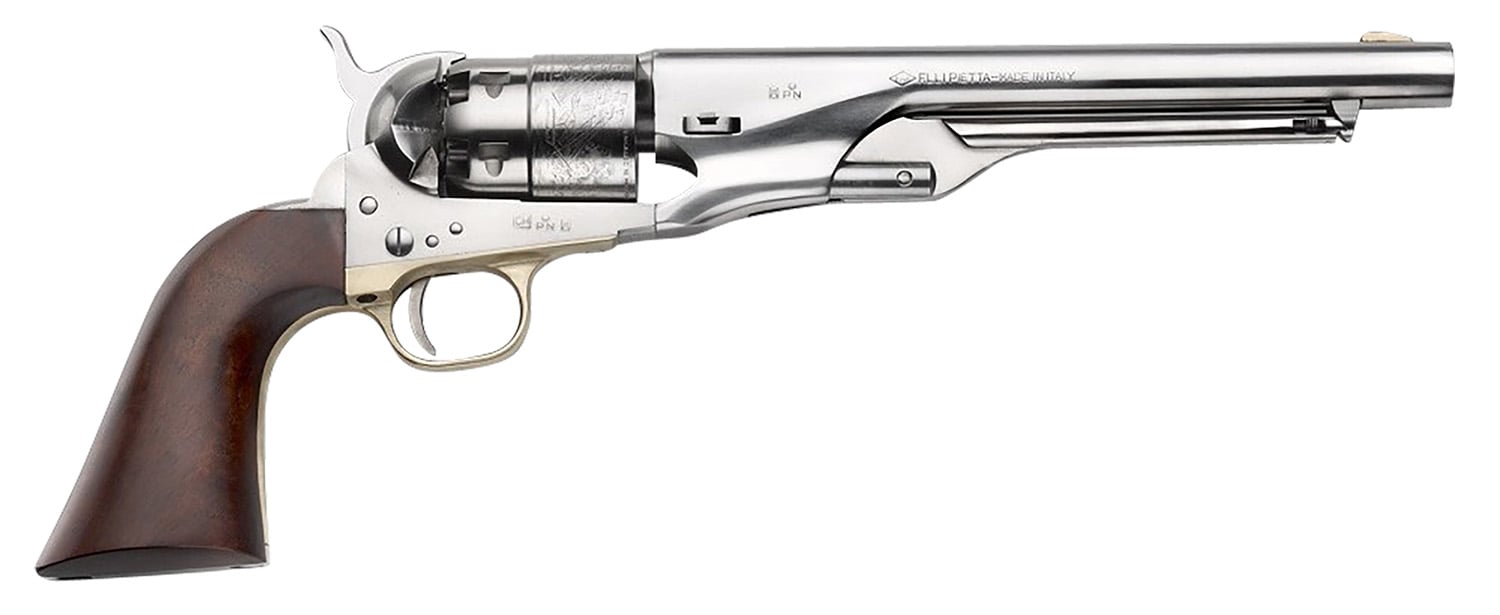 Pietta 1860 Army Old Silver .44 Cal 8" 6rd Revolver, Old Silver - PF60OS448