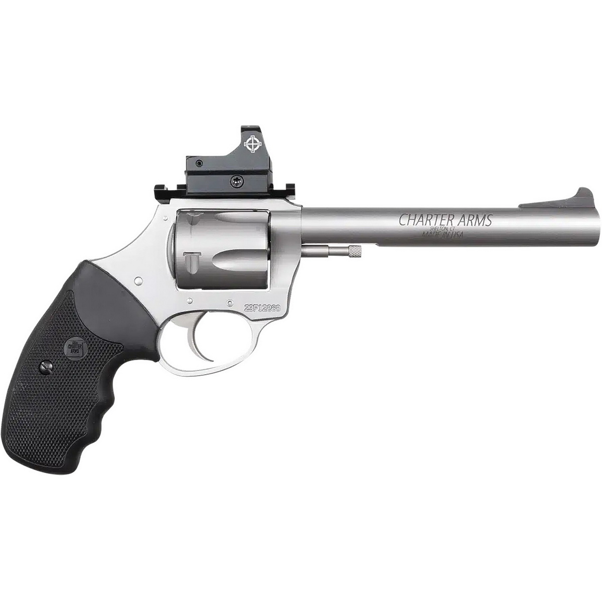 Charter Arms Target Mastiff Handgun .44 Spl 5rd Magazine 6″ Barrel Stainless with Optic - No Credit Card Fees - Low, flat rate shipping