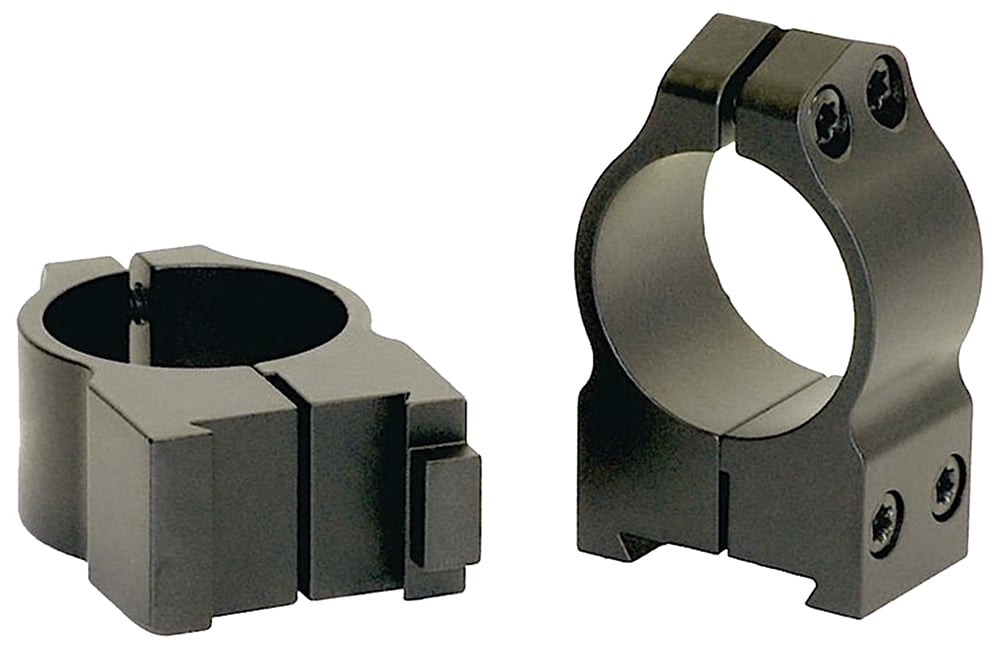 Warne Scope Mounts Maxima CZ 550 1" Medium Steel 2-Piece Fixed Scope Ring, Matte Black - 1BM