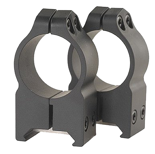 Warne Scope Mounts Maxima 1" High Steel Fixed Scope Ring, Matte Black - 202M
