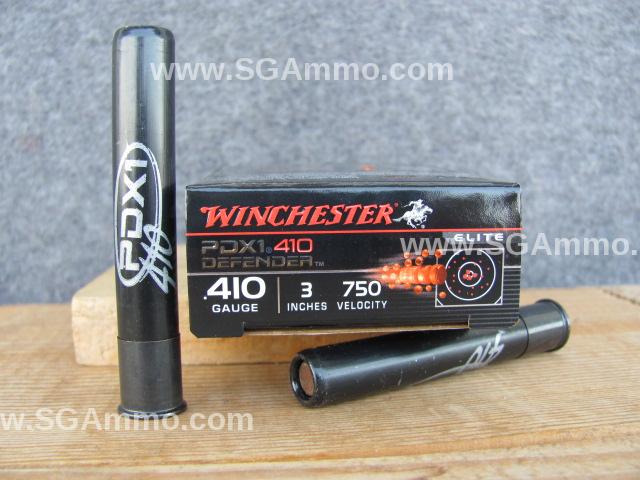 100 Round Case – .410 Gauge 3 Inch Judge Load Winchester PDX1 410 Defender Ammo – S413PDX1