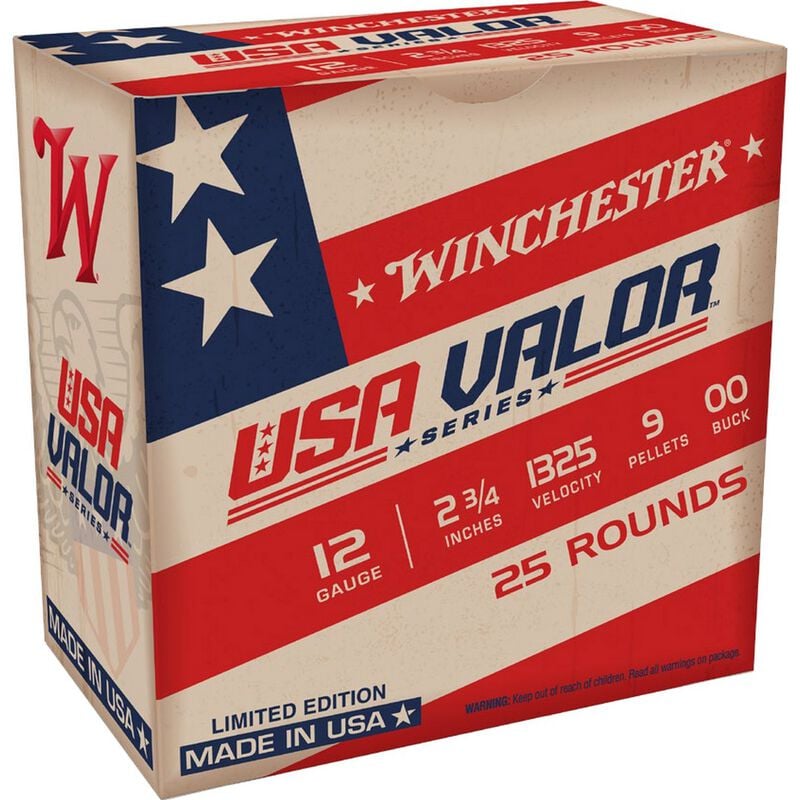 Winchester USA Valor 12ga 2.75" 00 Buck 25rds - USA1200VP