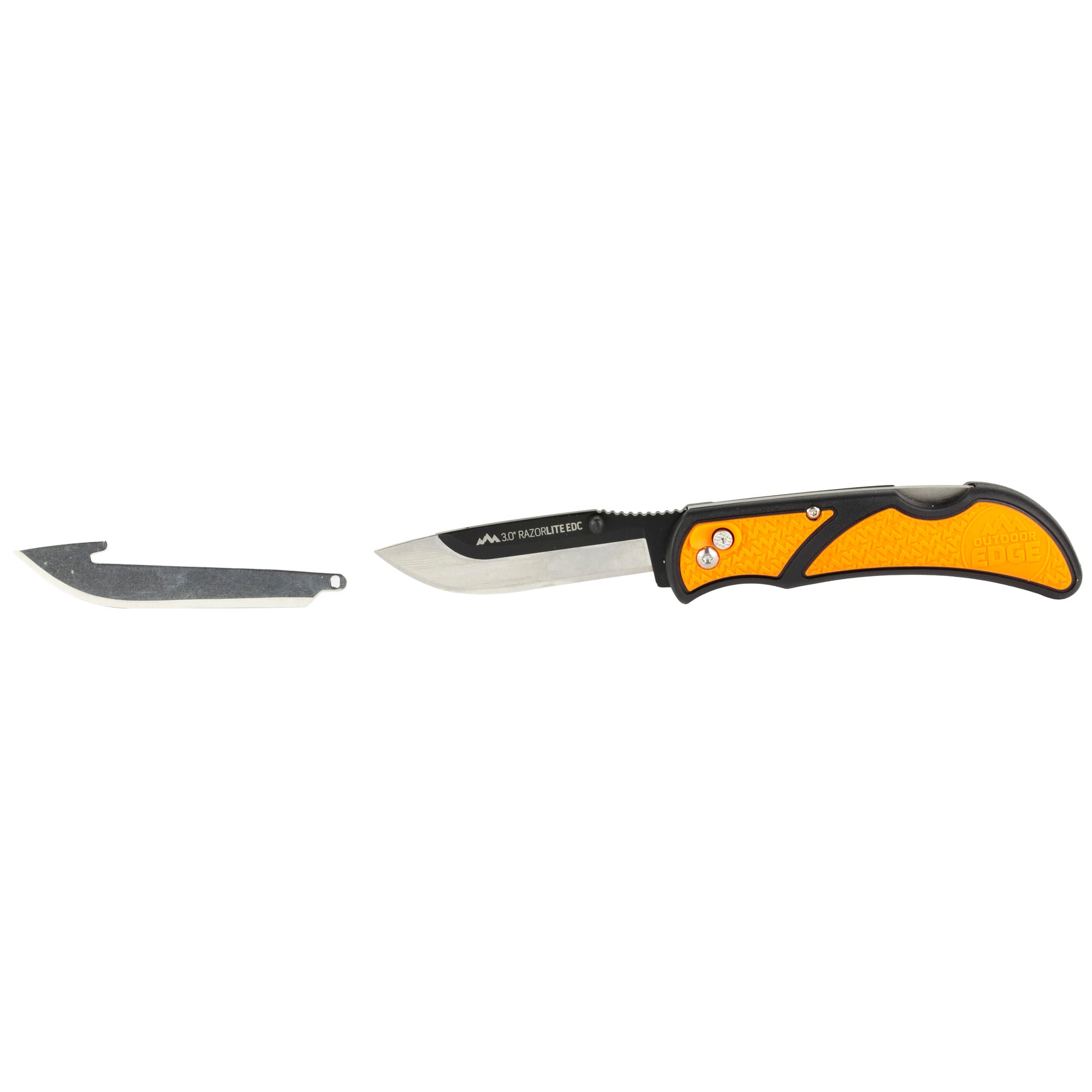 Outdoor Edge Razor EDC Lite 6.8" Knife, Black, Orange - RLB3030C