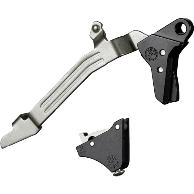 Timney Triggers Alpha Competition Pistol Trigger Glock 20/21/30/29 Gen 5 10mm/.45 ACP Large Frame Flat 3lb Black