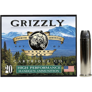 Grizzly Ammo GC357M12   357Mag 180gr Wide Flat Nose Gas Check 20 Per Box/10 Case