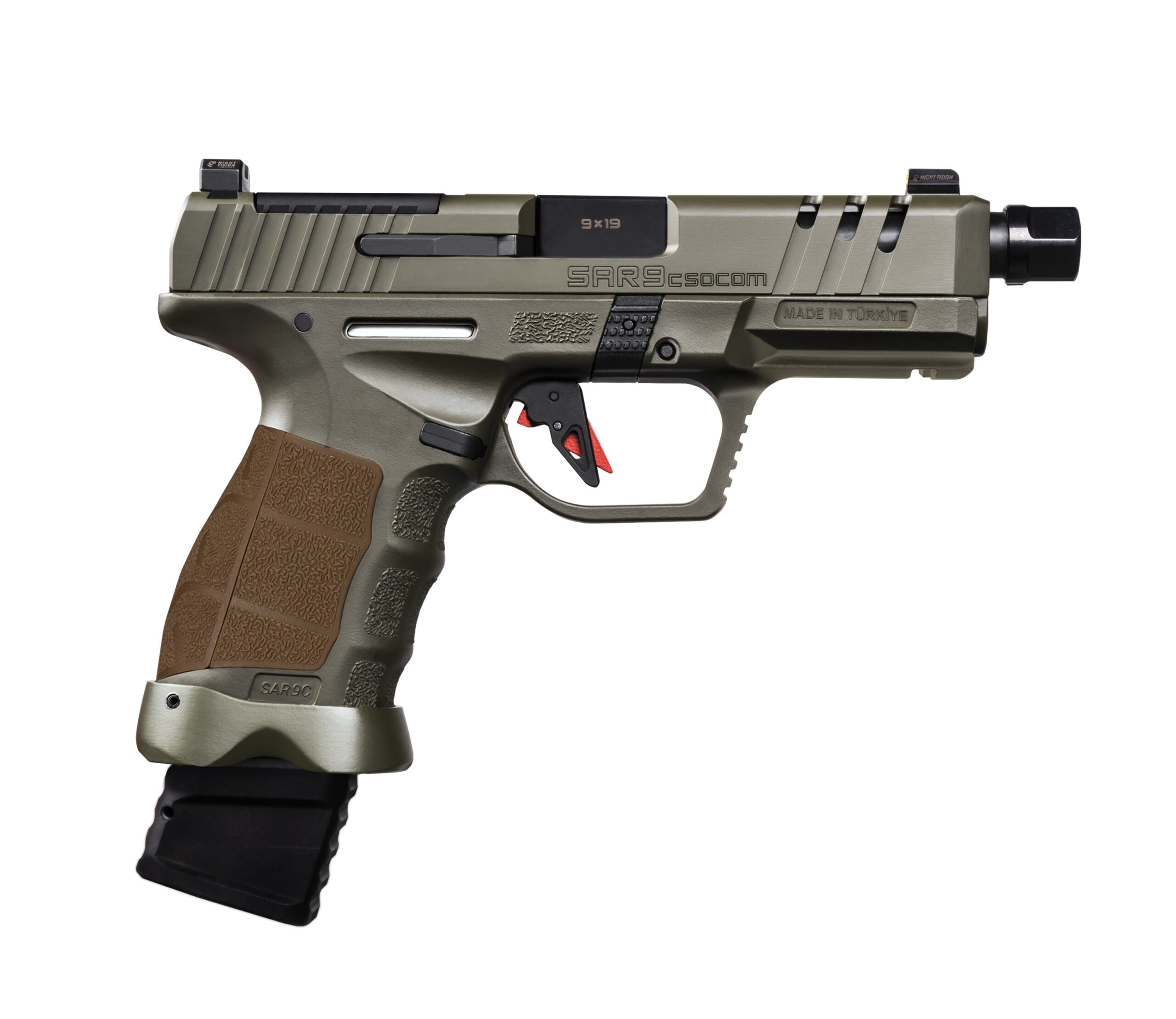 SAR9 SOCOM CPT 9mm Semi-Auto Pistol with Optic Ready Slide