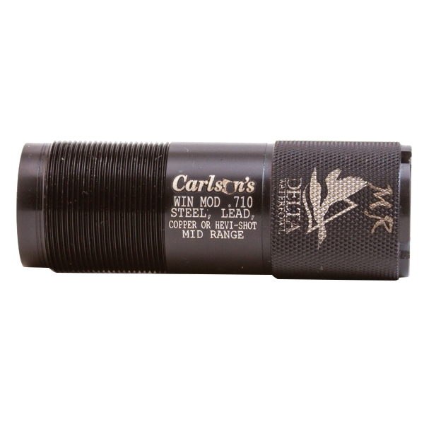 Carlson's Choke Tubes Delta 20 Gauge Mid Range Winchester - Browning Invector - Mossberg 500 Extended Waterfowl Choke Tube, Blue - 07454