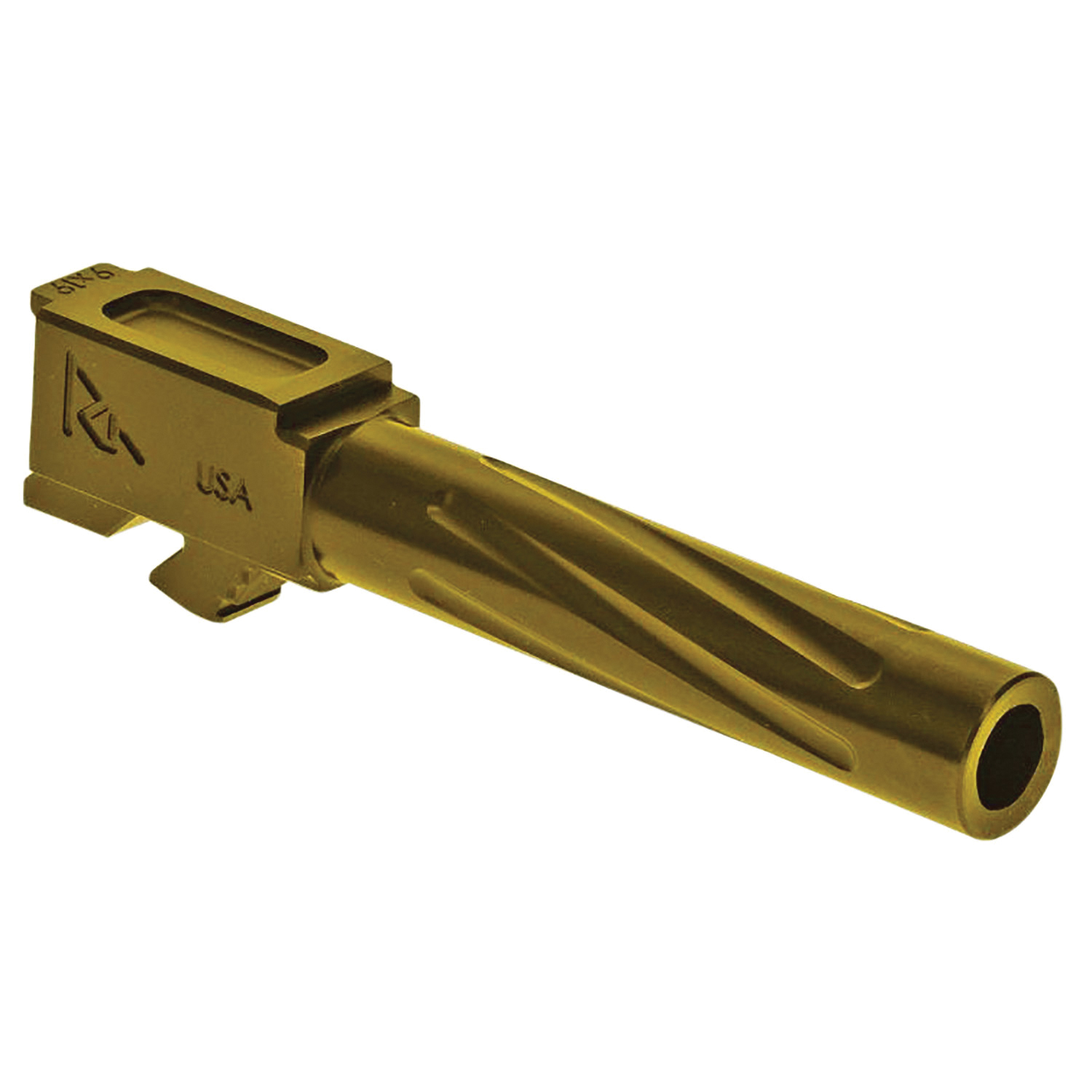 Rival Arms V1 Drop-In Barrel for Glock 19 Gen5 - Gold - Precision Craftsmanship - RA20G203E