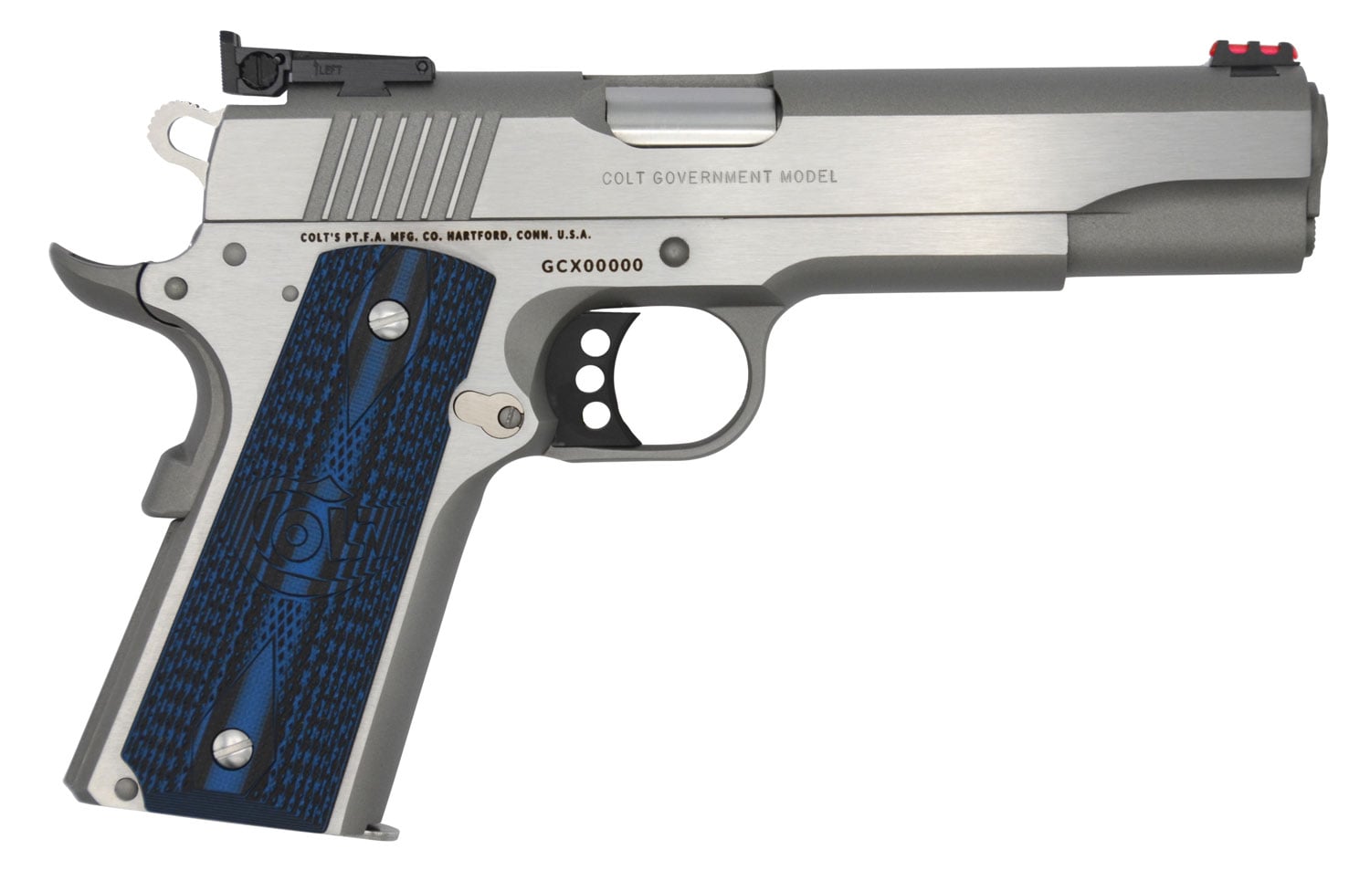 COLT GOLD CUP LITE 9MM SS – NOVAK RED FIBER OPTIC G10 - No Credit Card Fees - Free Shipping