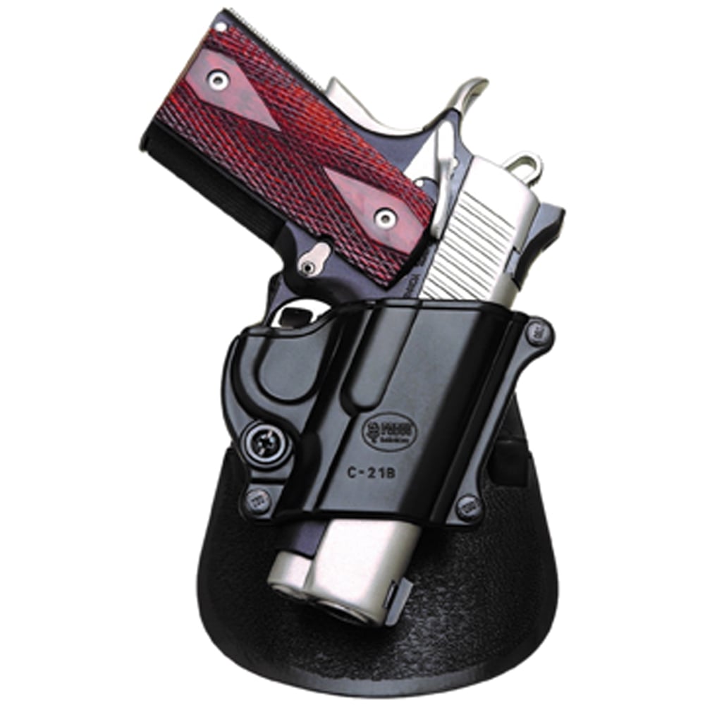 Fobus Compact Right Hand 1911 Style Holster, Smooth Black - C21B
