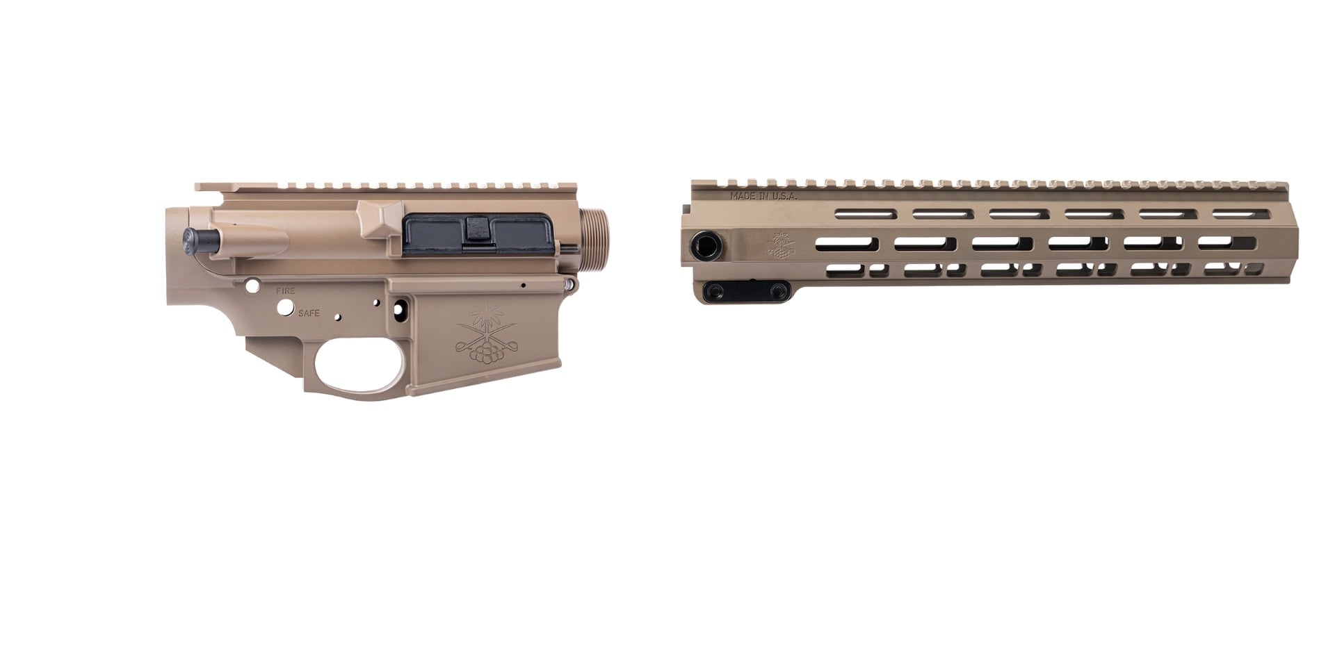 Sabre-10 Builder Set - 12.5" QDSM Rail, FDE